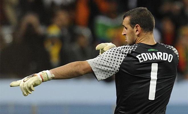 2012欧洲杯的爱德华多：守护之墙，坚毅之盾